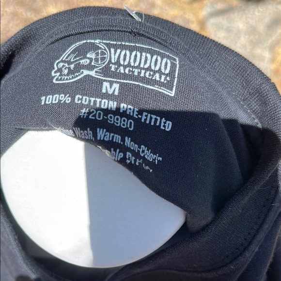 Voodoo Tactical Black T-Shirt Size M Pre-fitted - Picture 5 of 6